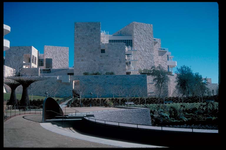 View of East & West Pavilions from Central Garden