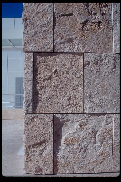 Detail,travertine wall  