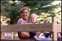 Peter and Andrew on the hay ride