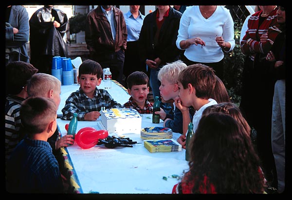 Alec Blowing out his Birthday Candles