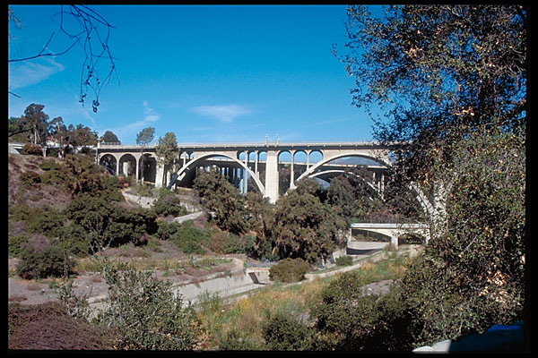 Colorado Street Bridge from La Casita del Arroyo, Pasadena