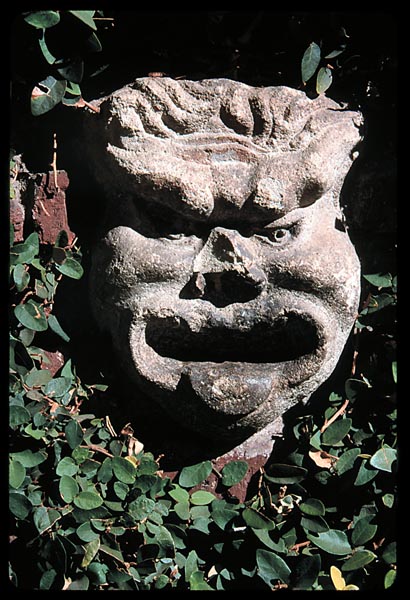 Stone face at the Mission Inn, Riverside