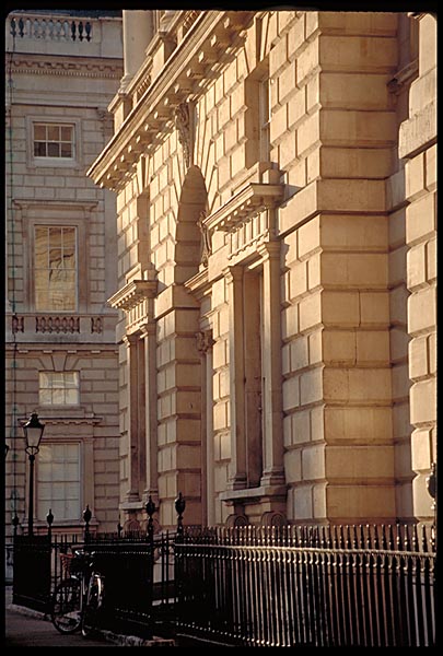 Bicycle in courtyard of Somerset House, London