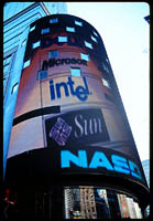 Times Square Nasdaq Display