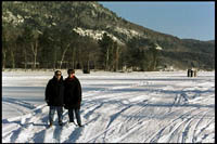 Jennifer and Marisa on Lake Dunmore