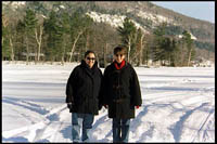 Jennifer and Marisa on Lake Dunmore