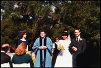 The end of the ceremony: The Burfeinds [sic]