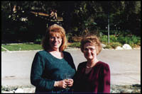 Mothers of the bride and groom: Jeanne and Lynne
