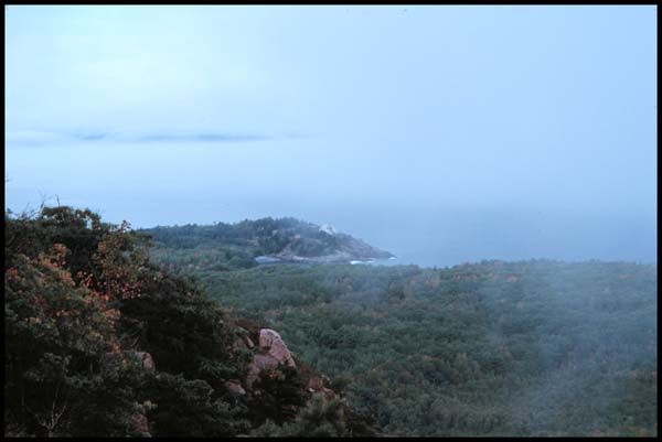 View from the Beehive, Acadia; photo by J.Giannini